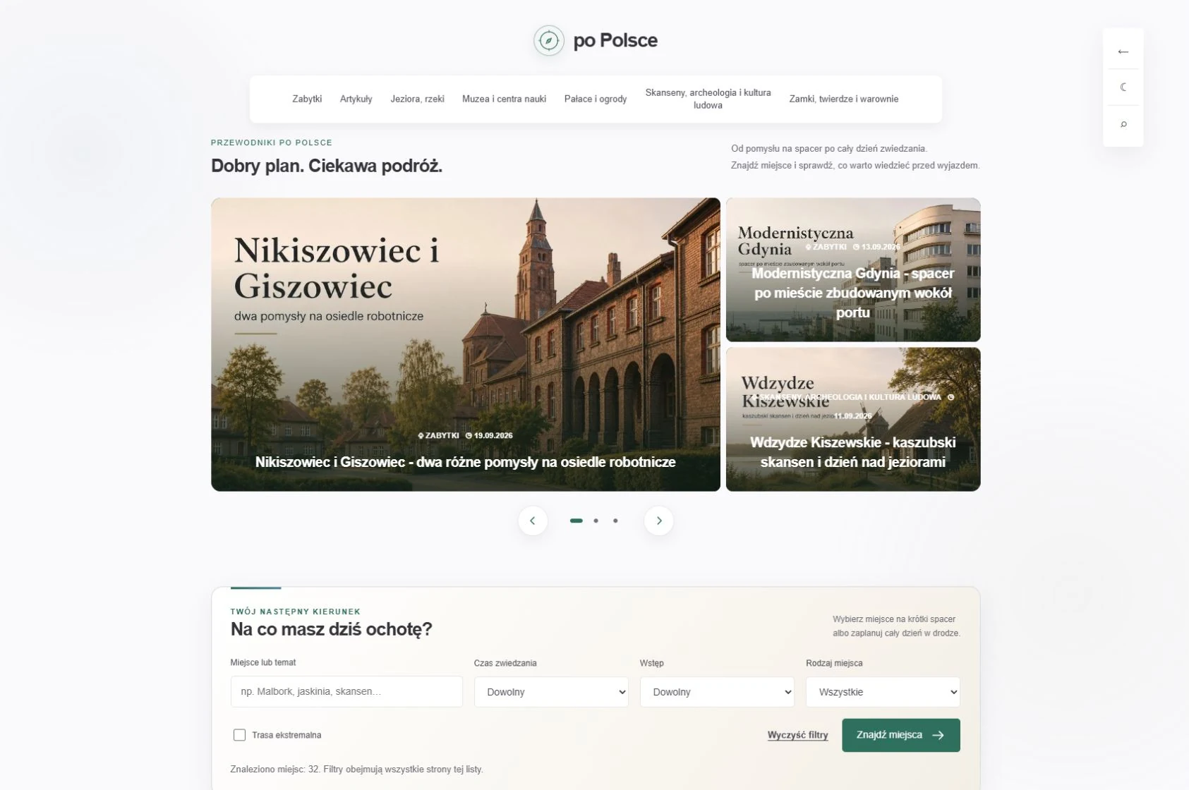 Zrzut strony głównej po-polsce.pl